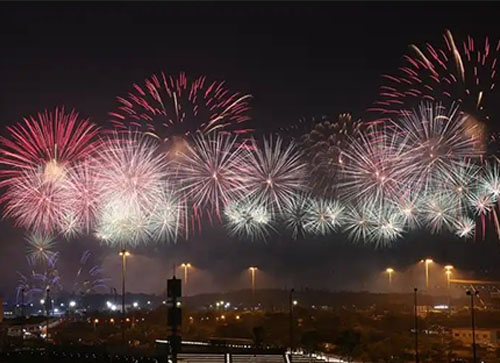 渑池县焰火晚会